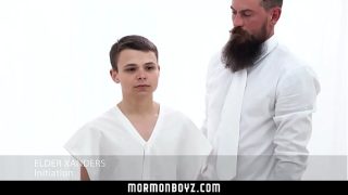 Barely legal missionary cums while being fucked