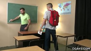 Hairy Teacher Fucks His Gay Student